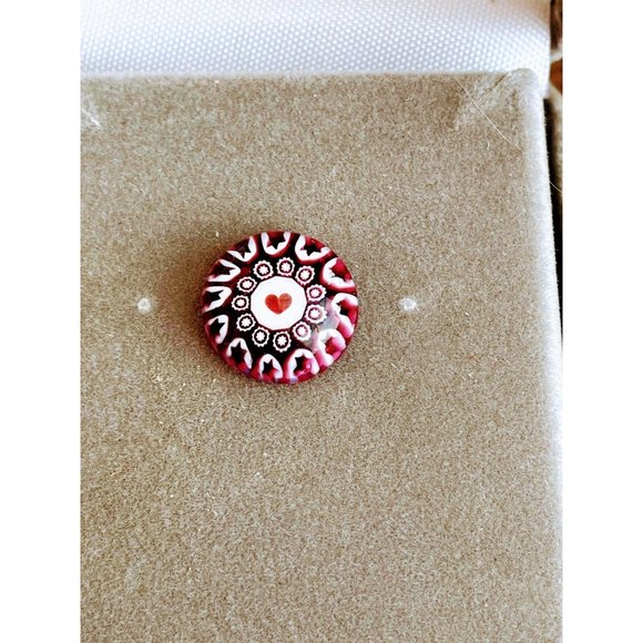 Vintage Millefiori Glass Tie Pin Bob Siemon NIB - Picture 3 of 6